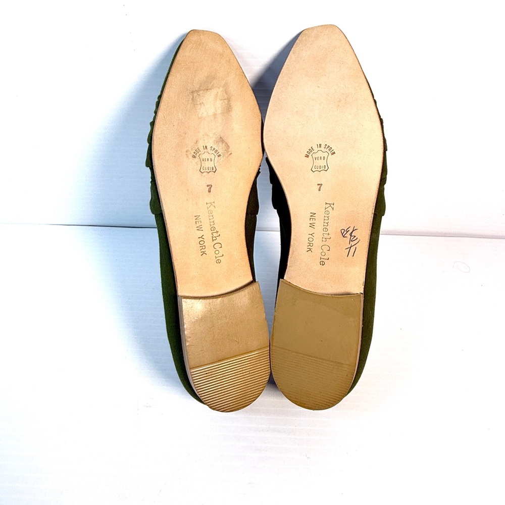 Kenneth Cole Olive Green Slip-On Shoes - Picture 9 of 11